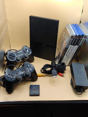 Sony - Playstation 2 - PlayStation 2 Slim nera completa con, Nieuw