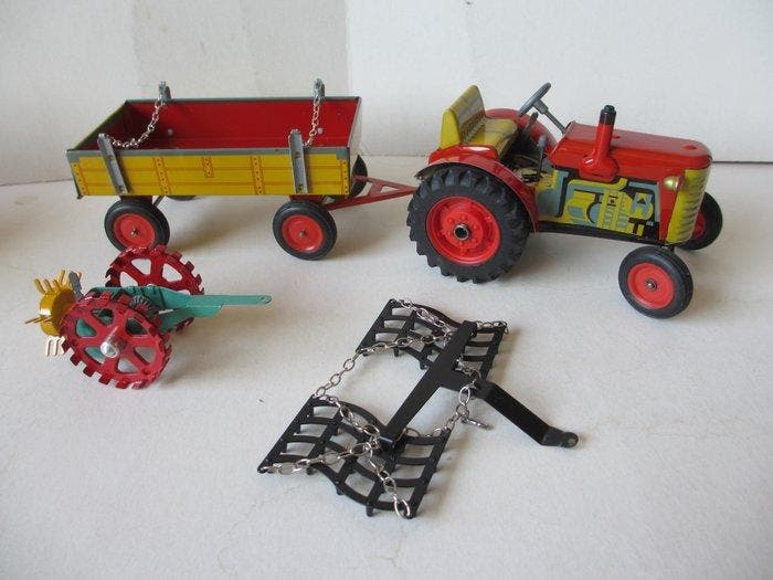 Kovap - Blikken speelgoed - Traktor Zetor - Tsjechische, Antiek en Kunst, Antiek | Speelgoed
