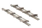 Flex Fence Draaibare Lamellen voor in de tuin RVS 50 cm - 2, Verzenden, Nieuw