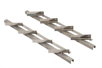 Flex Fence Draaibare Lamellen voor in de tuin RVS 50 cm - 2, Verzenden, Nieuw