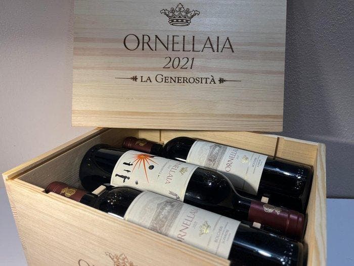 2021 Tenuta dellOrnellaia, Ornellaia La Generosità -, Verzamelen, Wijnen