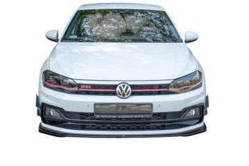 Frontspoiler Polo 2G GTI R-line | 17-2021 Hoogglans Zwart, Auto-onderdelen, Volkswagen, Ophalen of Verzenden, Bumper, Nieuw