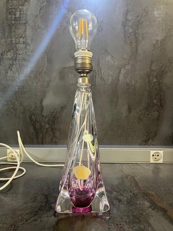 Val Saint Lambert - Lamp - Kristal - 1950, Antiek en Kunst