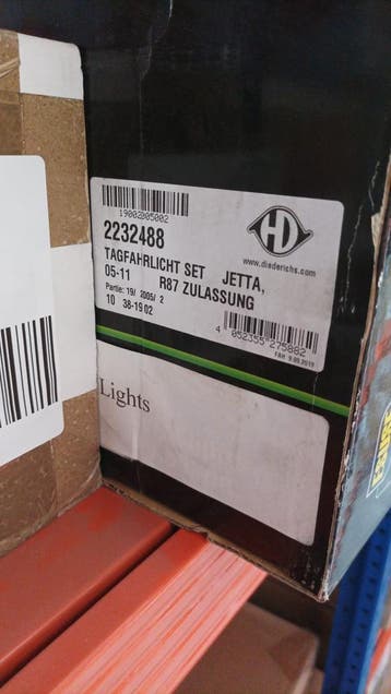 Dagrijdlampen VW Golf 5/Jetta 3 - Retourdeal 64% Korting, Auto-onderdelen, Verlichting, Ophalen of Verzenden, Nieuw, Volkswagen