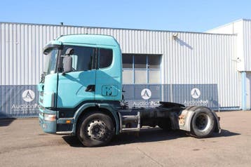 Veiling: Trekker Scania R114L 380 Diesel 380pk 2001, Scania, Blauw, BTW verrekenbaar, Handgeschakeld