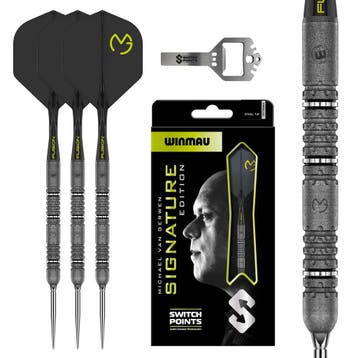Winmau Michael van Gerwen Signature Edition Switch Point 90%, Sport en Fitness, Darts, Ophalen of Verzenden, Nieuw, Pijlen