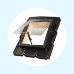 Ubbink PE Dakraam 9 pans Tuile du Nord 380x440, Verzenden, Nieuw, Dakraam