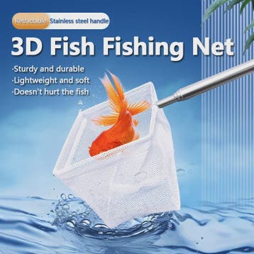 Uitschuifbaar Visnet met Zuignap - Aquarium Schepnet voor Vi, Watersport en Boten, Verzenden, Nieuw