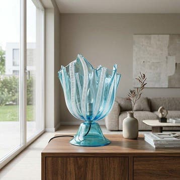 Tafellamp - Muranoglas - Lampada Fazzoletto 1970