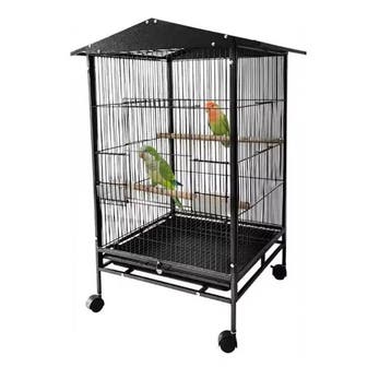 Staande Vogelkooi met Wielen voor Papegaai Parkiet, Verzenden, Nieuw