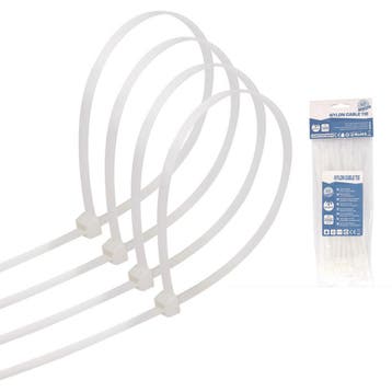 Tie Wraps - Tyrap - Aigi Tie - 3.6x150mm - Wit - 40 Stuks, Ophalen of Verzenden, Nieuw