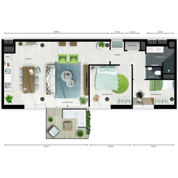 Appartement gevonden in of bij Roosendaal, Noord-Brabant, Direct bij eigenaar, Roosendaal, Appartement