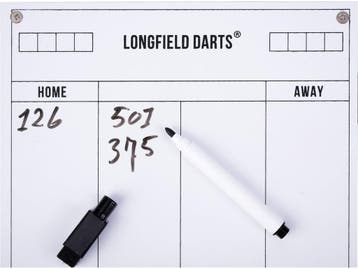 Longfield Darts - Dartkast - Inclusief dartbord en 2 sets, Verzenden, Zo goed als nieuw