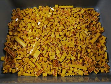Lego - geen serie - partij van 1000 gele dakdelen -, Nieuw