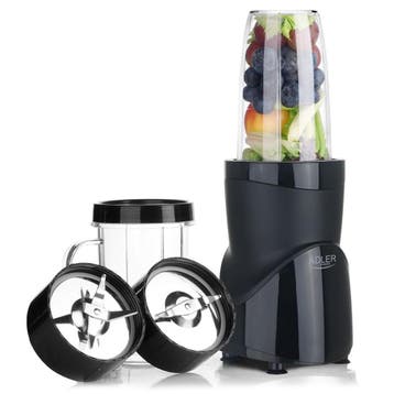 Adler AD 4084B Blender 1200W met 4 Bekers – Smoothie Blender, Ophalen of Verzenden, Nieuw