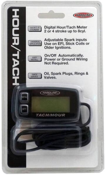 Hardline Hour Tachometer Meter Up To 8 Cylinders, Ophalen of Verzenden