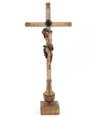 Crucifix - Hout - 1850-1900 - Kruisbeeld van hout,