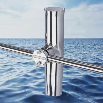 RVS Hengelhouder met Klembevestiging voor Rail - Marine Boot, Verzenden, Nieuw