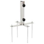 vidaXL Parasolvoet met grondpennen voor Ø32-38 mm staal, Tuin en Terras, Parasols, Verzenden, Nieuw, Parasolvoet