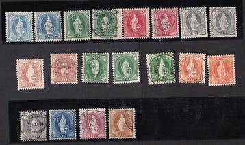 Zwitserland 1882/1904 - Helvetia rechtop, Gestempeld
