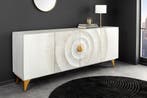 Handgemaakt dressoir GOLDEN SUNSET 180 cm witgouden, Huis en Inrichting, Kasten | Dressoirs, Ophalen of Verzenden, Nieuw