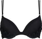 After Eden - Maat B70 - Aphra Push-up BH - Tweekleurig Zwart, Verzenden