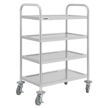 Afruimwagen | 4 niveaus | RVS | 71x40,5x107,4cm, Verzenden, Nieuw in verpakking