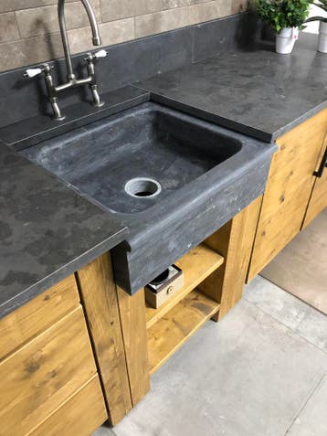 buitenkeuken spoelbak keukenbladen hardsteen natuursteen, Nieuw, Eigen import Stones 4u