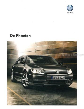 2010 VOLKSWAGEN PHAETON BROCHURE NEDERLANDS, Nieuw, Volkswagen, Author