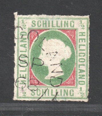 Heligoland 1868 - Helgoland 1 II, 1/2 Sch. Victoria zeldzame, Gestempeld