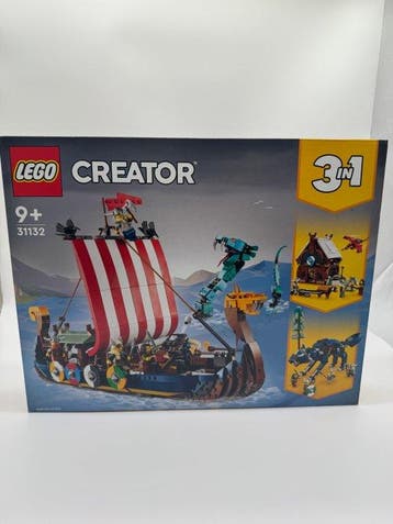 Lego Set - 31132 - Creator - Viking Ship with Midgard Snake, Nieuw