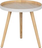 WOOOD Sasha Bijzettafel - MDF - Naturel - 41x41x40.5, Verzenden, Nieuw