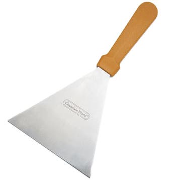 Chocolate World Plaatmes RVS 15cm**, Verzenden, Nieuw