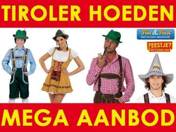 Mega aanbod Tiroler hoeden - Tiroler hoed, Ophalen of Verzenden, Nieuw