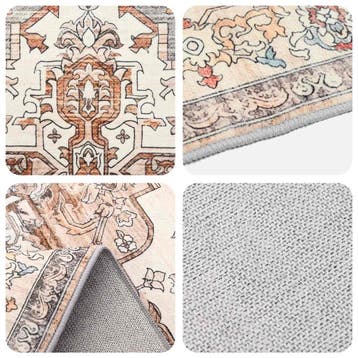 vidaXL Vloerkleed ORIZ Bruin 140 x 200 cm 100% polyester, Verzenden, Nieuw, Bruin