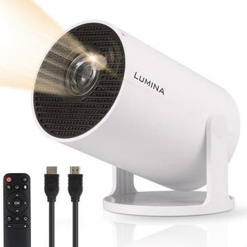2dekans | Lumina Mini Pro Beamer - Thuisbioscoop - Projector, Audio, Tv en Foto, Beamers, Ophalen of Verzenden, Zo goed als nieuw