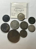 . Lot 9 munten 1760-1918 – 3 zilveren munten: Napels 10