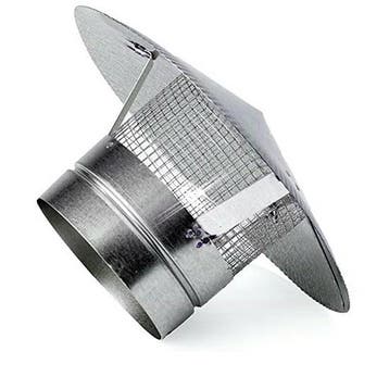 Regenkap met gaas 150 mm, Verzenden, Nieuw