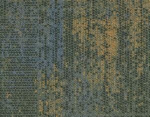 Pixel Groen-Blauw - Restpartij Tapijttegels - 19,5 m², Blauw, Nieuw, Ophalen of Verzenden, Tapijttegels