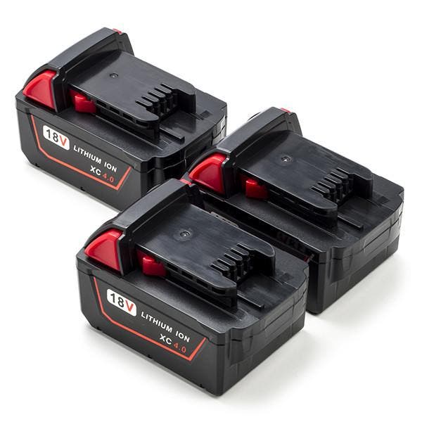 3-Pack Milwaukee M18 B4 / 4932430063, 123accu huismerk, Doe-het-zelf en Verbouw, Gereedschap | Machine-onderdelen en Toebehoren