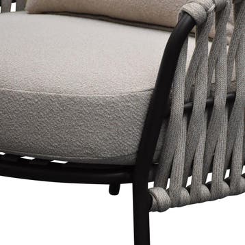 Sarenza hoek loungeset 4 delige zand rope terre frame, Tuin en Terras, Ophalen of Verzenden, Nieuw