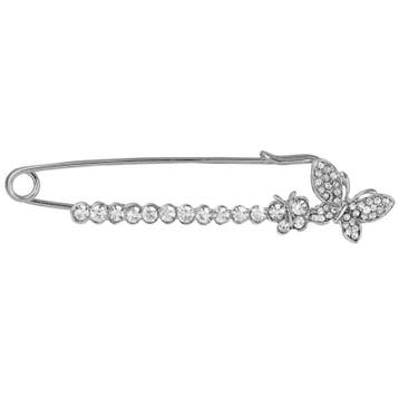 Fako Bijoux - Sierspeld / Sjaalspeld - Vlinders - Kristal -, Verzenden, Nieuw