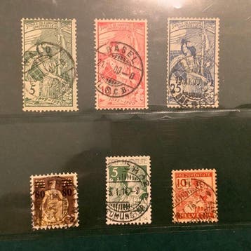 Zwitserland 1900/1915 - Selectie betere zegels - Michel, Gestempeld