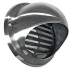 Bolrooster RVS Ø 160mm met schoepen en muggengaas, Verzenden, Nieuw