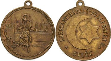 Brons medaille ohne Jahr (um 1900) Ungarn medaille, Verzenden
