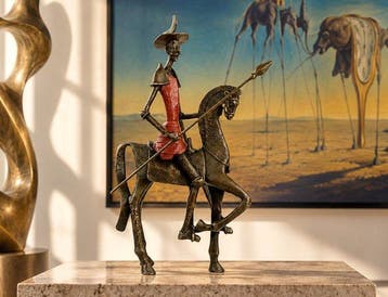 Salvador Dali (1904-1989) - after - sculptuur, Don Quixote