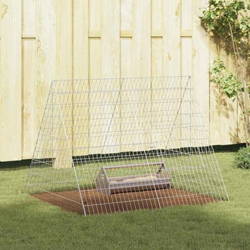 vidaXL Kippenhok zilver 110 x 100 x 85 cm Gegalvaniseerd, Dieren en Toebehoren, Verzenden, Nieuw