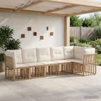 vidaXL Tuinbankenset poly rattan, Tuin en Terras, Tuinsets en Loungesets, Verzenden, Nieuw, Rotan