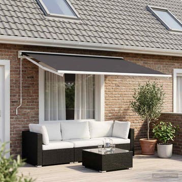 vidaXL Vervangingsdoek voor zonnescherm Antracietkleurig 450, Verzenden, Nieuw