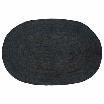 vidaXL Vloerkleden Donkergrijs 152 x 245 cm Jute, Huis en Inrichting, Stoffering | Tapijten en Kleden, Verzenden, Nieuw